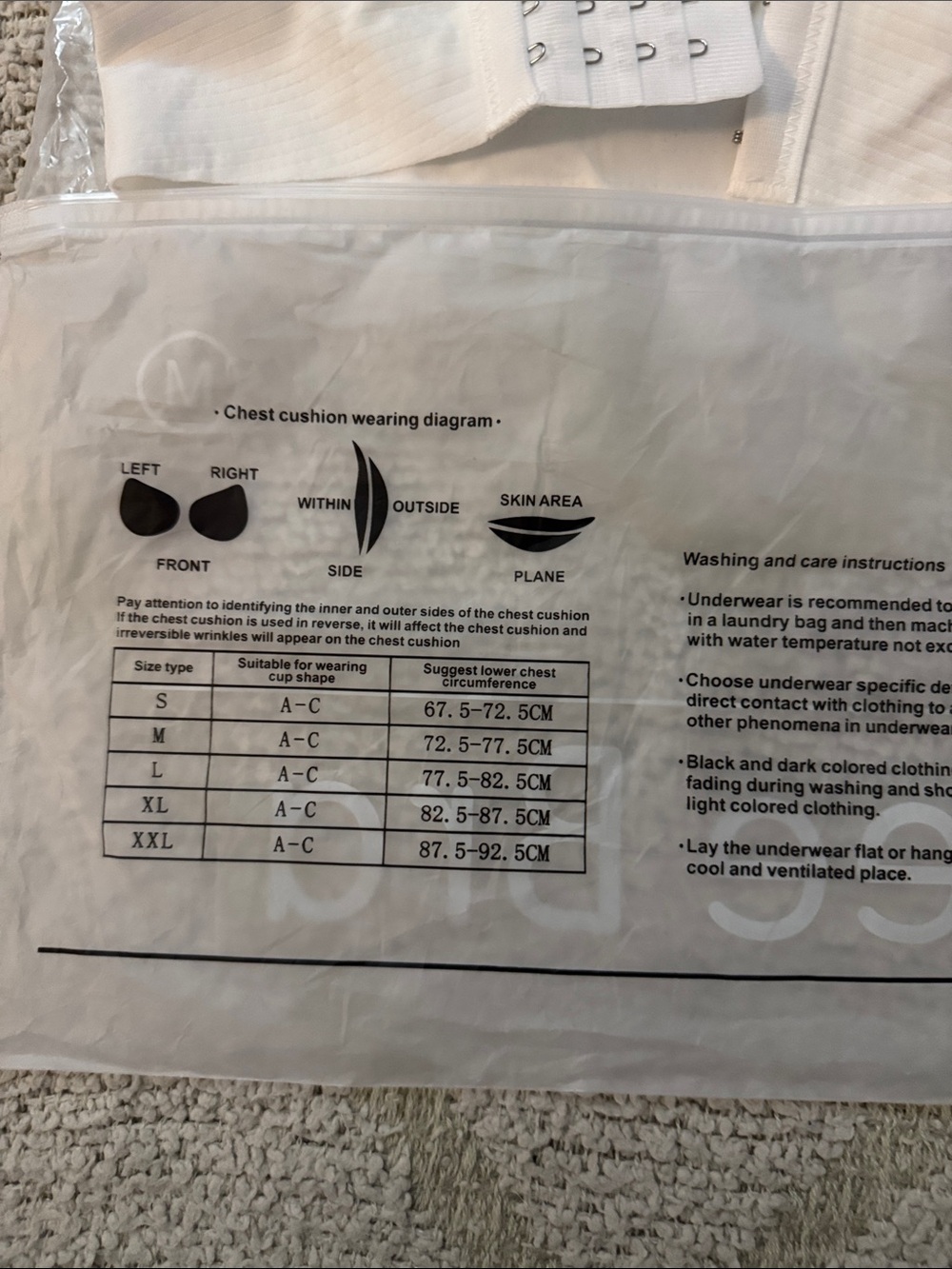 NWT 4 Pack Seamless Wireless Comfort Bras Size Medium - Picture 3 of 4